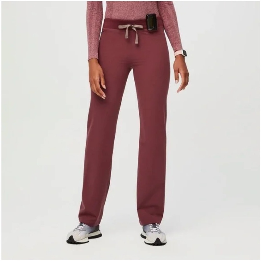 Selling Fig’s Women’s Livingston pants in Dark Cherry, Small Tall